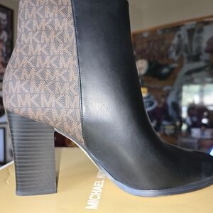 Michael Kors Black and Brown Women's Ankle Boots